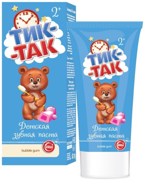 Свобода Тик-Так з/ Паста 62 гр. Bubble Gum 2+ *12*24 1115444