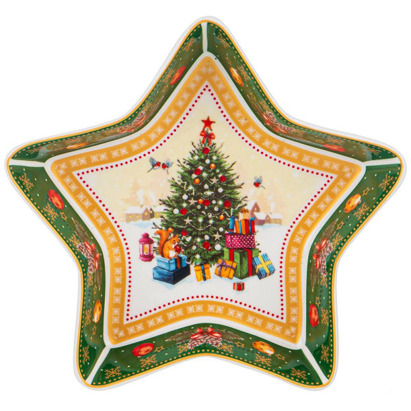 БЛЮДО "CHRISTMAS COLLECTION", 17,5Х17,5Х3,5 СМ. 85-1610