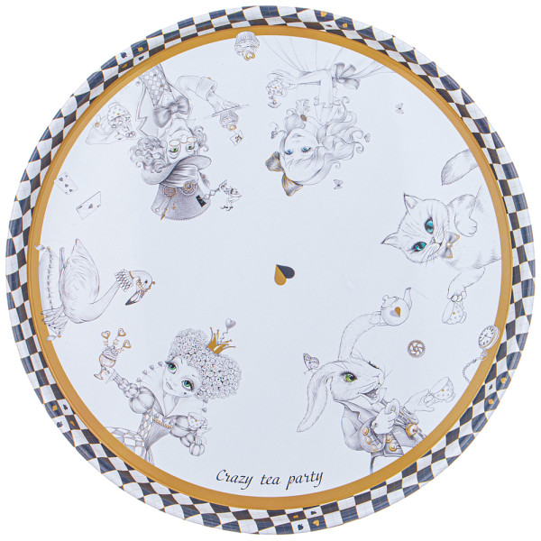 ПОДНОС СЕРВИРОВОЧНЫЙ AGNESS "WONDERLAND" 33*2,1 СМ 898-218