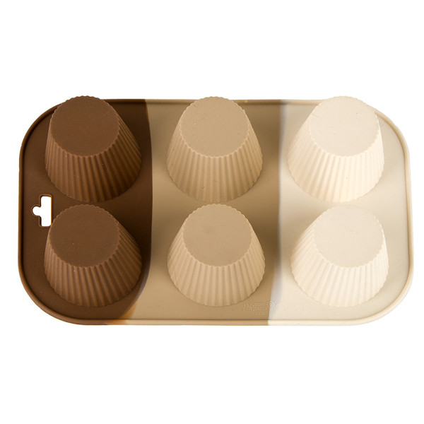 Nouvelle Форма для выпечки 6 ячеек"Tiramisu" 26*16,5*3,5см. (силикон) 9904434