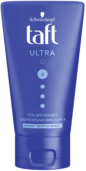 Taft ГЕЛЬ (тюбик) эфф. мокрых волос (гол. полоса) 150мл 5*10