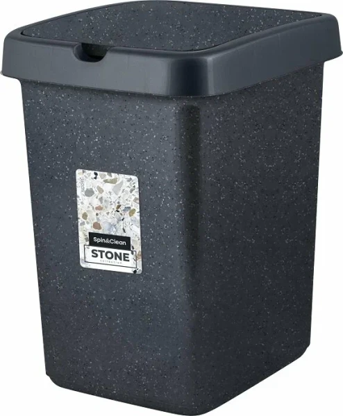Контейнер для мусора Stone 25 л темный камень SC460511026