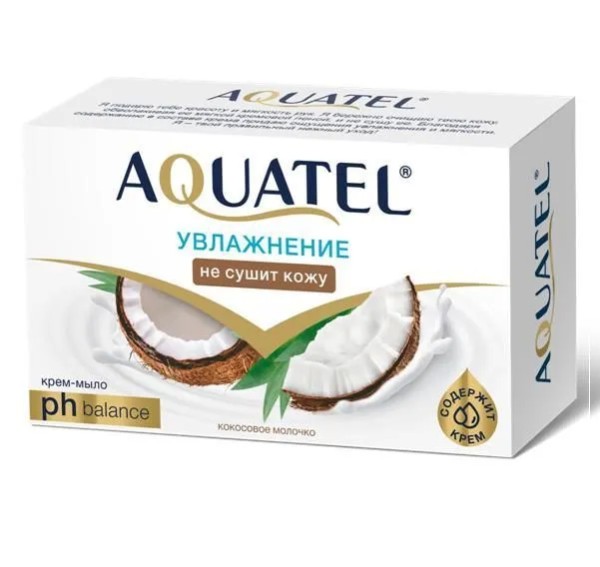 ВЕСНА AQUATEL Крем-Мыло 90гр Кокосовое Молочко, арт.6230