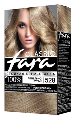FARA Classic Краска для волос - 528 Пепельно-русый