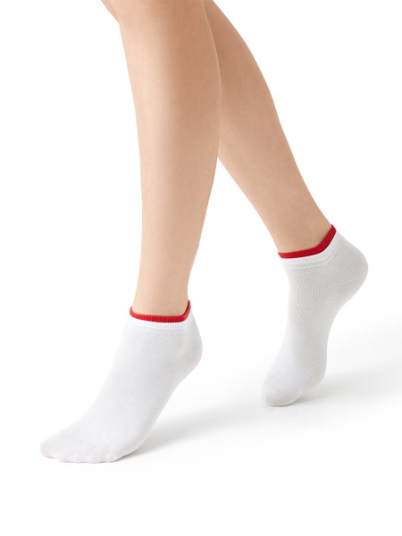 НОСКИ MINI FRESH 4101 двойная резинка Bianco (белый) /35-38/ *1*10