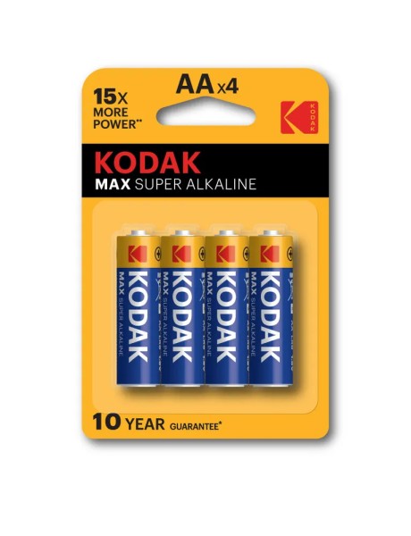 30952867-RU1  Батарейки Kodak LR6-4BL MAX SUPER Alkaline [KAA-4]