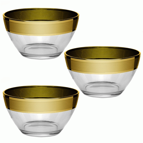 Musglass Набор из 3-х салатников d=110 "ЛОФТ" MS1322-3/88