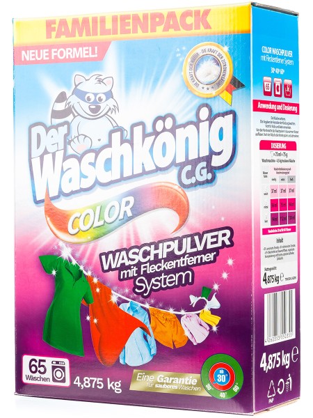Der Waschkönig C.G. Color – универсальный стиральный порошок 4,875 кг БХ3550355НС