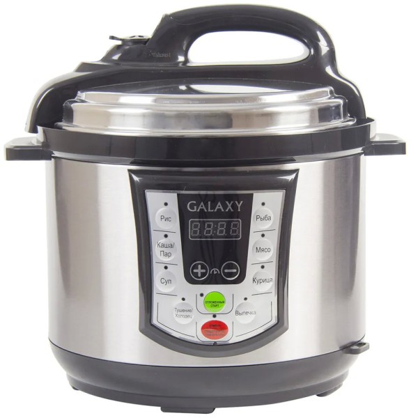 Galaxy GL 2651 Мультиварка- скороварка 900 Вт, 8 программ приготовления, антипригарная съемная чаша