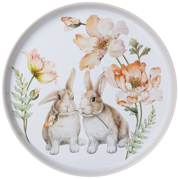 ПОДНОС СЕРВИРОВОЧНЫЙ AGNESS "КРОЛИКИ" 33*2,1 СМ 898-061
