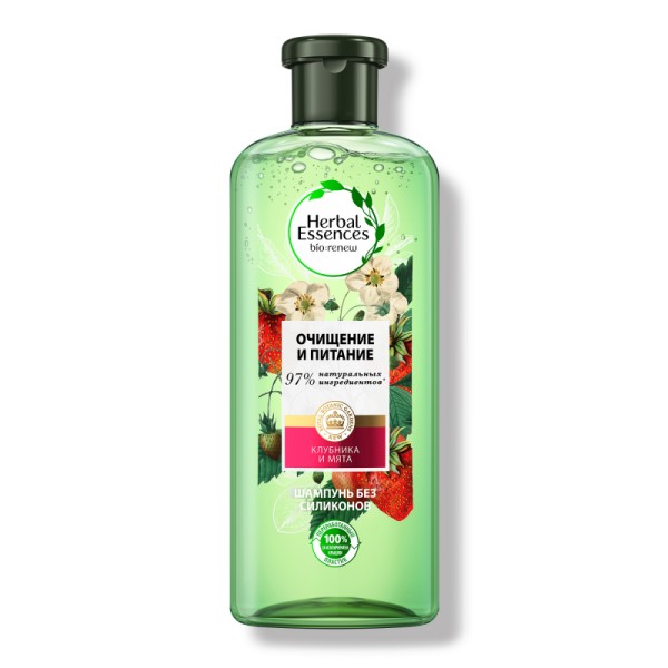Herbal Essences Шампунь Белая клубника и Сладкая мята ОЧИЩ. и ПИТАНИЕ 250мл БХ36548ХБТ