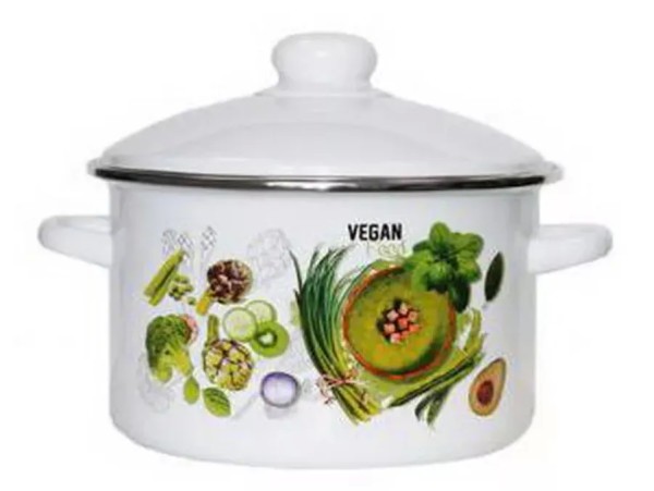 Магнитогорская эмаль Кастрюля эмал цил Kitchen 4,0л мет/об 01-Б1614/4М-Kitchen