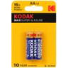 30952829-RU1  Батарейки Kodak LR6-2BL MAX SUPER Alkaline [KAA-2]