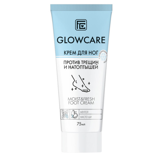 FAMILY COSMETICS Glow Care Крем для ног Увлажняющий против трещин и натоптышей 75мл арт.GC-10604