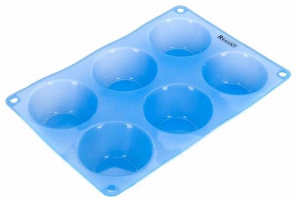 Regent inox Форма для кексов 6 ячеек 24,5х16,5х3,5см Linea Silicone 93-SI-FO-111