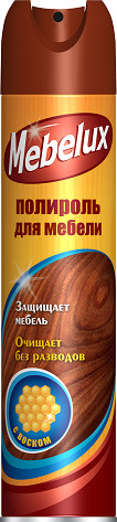 МЕБЕЛЮКС Полироль д/мебели с воском 300мл *12