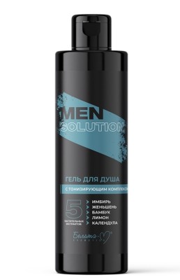БЕЛИТА-М ЭКОНОМ Гель для душа с тонизирующим компексом MEN Solution, 400г БХ11510БК