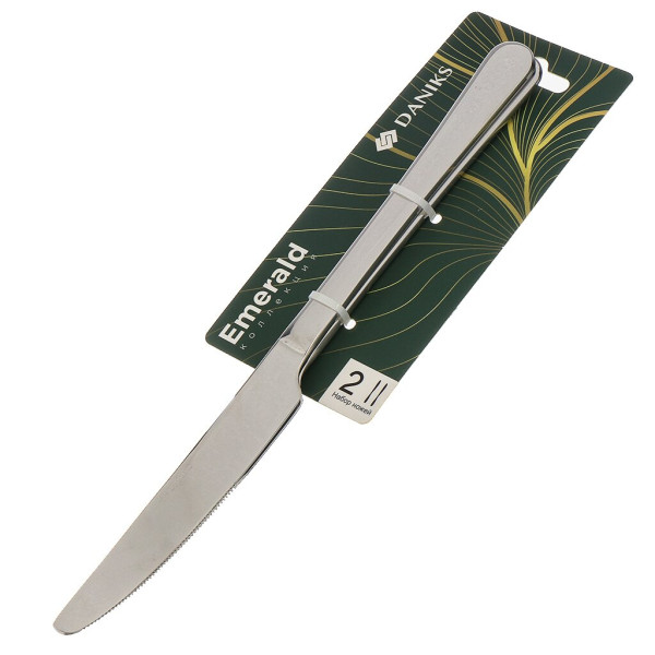 Daniks Нож нерж сталь, 2 пр, столовый, Emerald D-455440