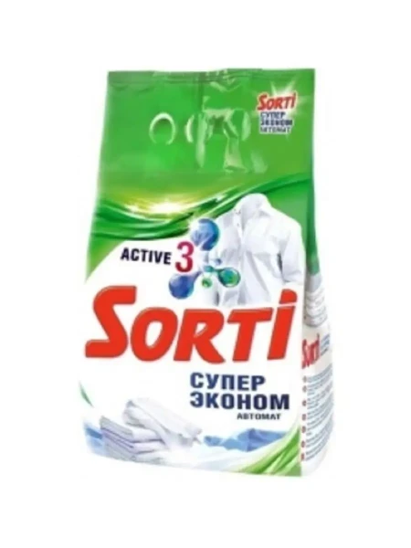 Sorti Стиральный порошок автомат 2400гр. Супер Эконом смс БХ96275ЭБХ