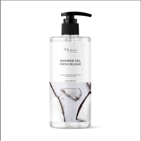 Marieé la cosmétique Гель для душа с ароматом кокоса 700мл БХ2580Т