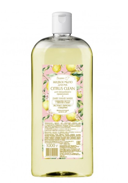 БЕЛИТА-М ЭКОНОМ Жидкое мыло д/рук CITRUS CLEAN, 1000г БХ09715БК