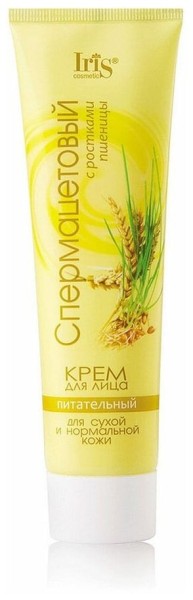 Iris Крем д/лица СПЕРМАЦЕТОВЫЙ с пшеницей 100/40шт