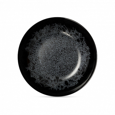 Тарелка суповая ZOE BLACK 20см V0119