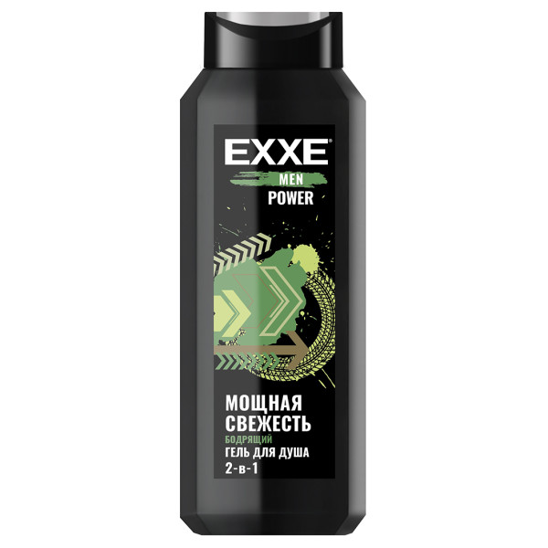 EXXE MEN Гель д/душа "Бодрящий" POWER, 400 мл