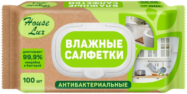 LUX №100 Влажные салфетки универсальные с пластиковым клапаном