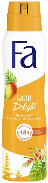 ФА дезод-Спрей 150мл. Ритмы остр. Бали Манго Ваниль 150 мл *6*12