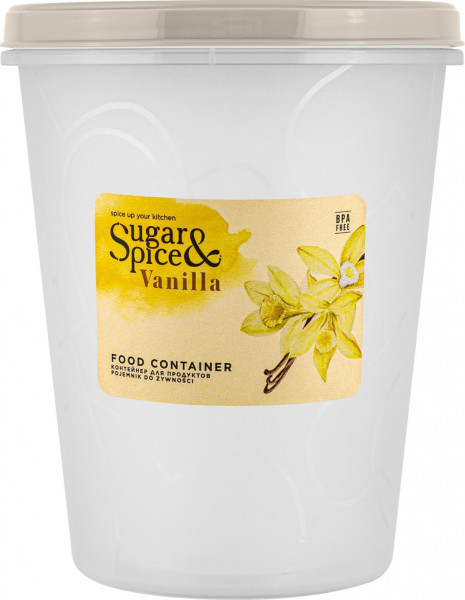 Sugar&Spice Банка для продуктов Vanilla с завинчивающейся крышкой 1л латте SE188911005