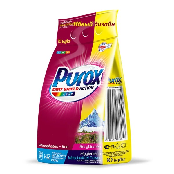 Purox Универсальный стиральный порошок Color 10 кг (пакет)