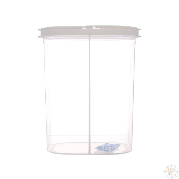 Ёмкость для сыпучих продуктов 2-х секционная Royal Classics 18*10*24 см 2,6 л FS-41212 white