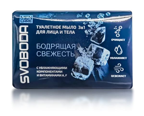 Svoboda Men Care Туалетное мыло 3в1 д/лица и тела 90гр .БХ4028833