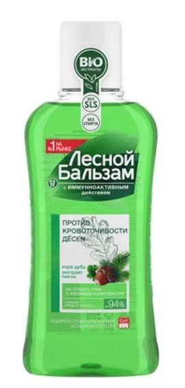 Лесной бальзам 400мл Ополаскиватель д/рта Кора дуба Пихта *12