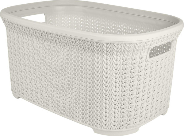 Plast Team Корзина для хранения Melange 35л 530х356х255 мм молочный туман PT408110048