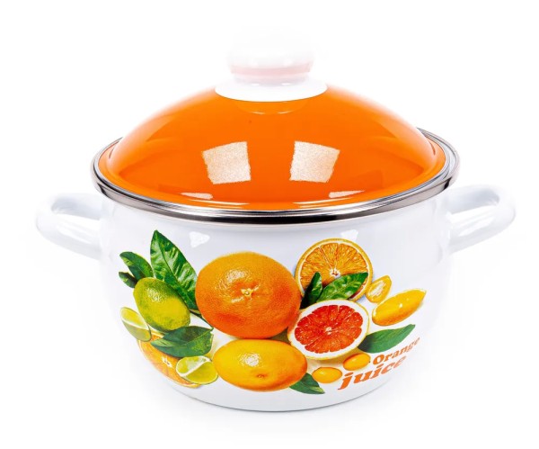 Appetite Кастрюля эмал шар 4,0л Orange 6RH201M 6RH201M-Orange
