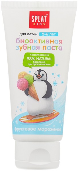 СПЛАТ Зубная паста KIDS Фруктовое мороженое 50мл. для/д.2-6 лет *5*20*