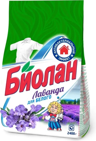 БИОЛАН стир. порошок авт. 2400 г. Лаванда *4* /192
