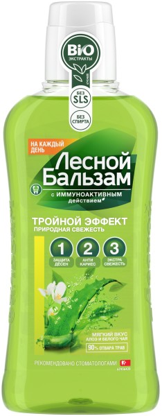 Лесной Бальзам 400мл Ополаскиватель д/рта Природная свежесть *6*12 / 768