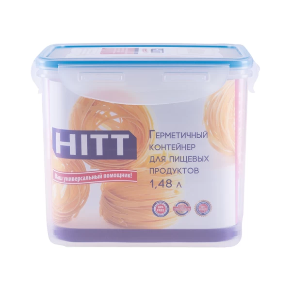 HITT Контейнер герметичный прямоугольный пласт. д/пищ. прод. 1,48 л H241015