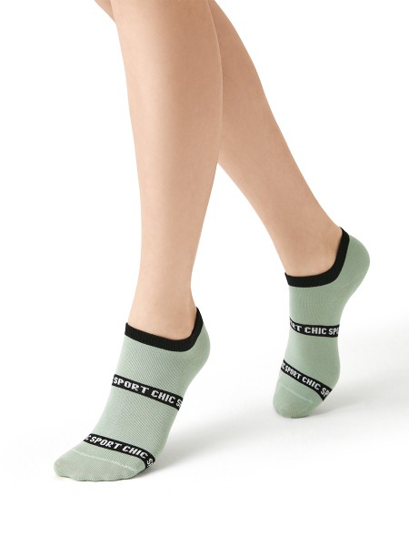 НОСКИ MINI SPORT CHIC 4300 с полоской Мятный /39-41/ *1*10