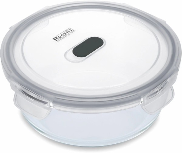 Regent inox Контейнер стекл. герметич. кругл. 0,95л Linea Desco 93-DE-CA-21-950