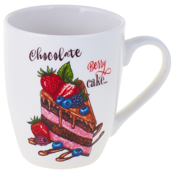 Rainbow Кружка фарф 340мл тюльпан Chocolate Cake WWDES-6