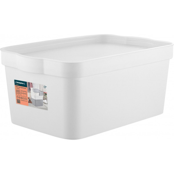 Keeplex Ящик для хранения Trendy 7,5 л 32х21,1х14,1см белый KL350311006