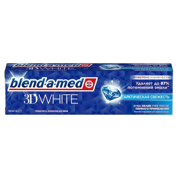 Blend-a-med Зубная паста 100мл 3Д Вайт Арктическая свежесть +25% в Подарок БХ4020162