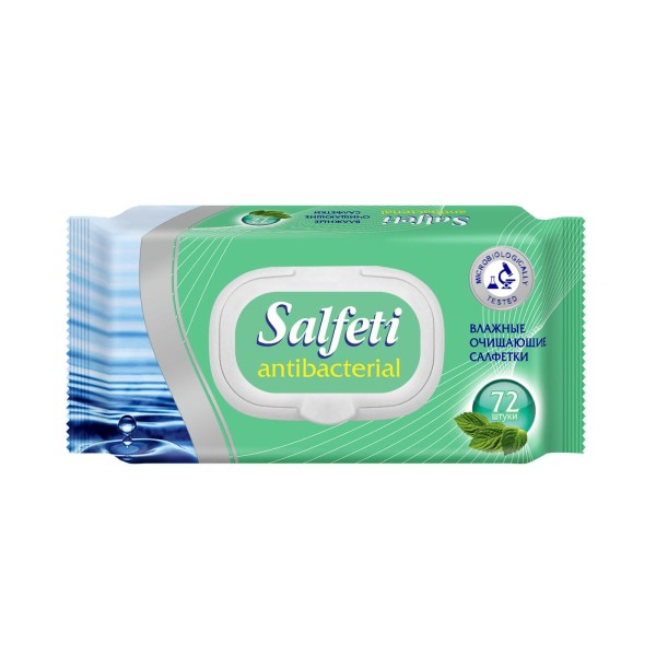Salfeti antibac №72 влажные салфетки  антибак. с клапаном