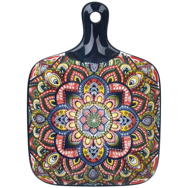 Nouvelle Блюдо с ручкой "Arabesque" (синий) 23х14,5х3,5см 0860084