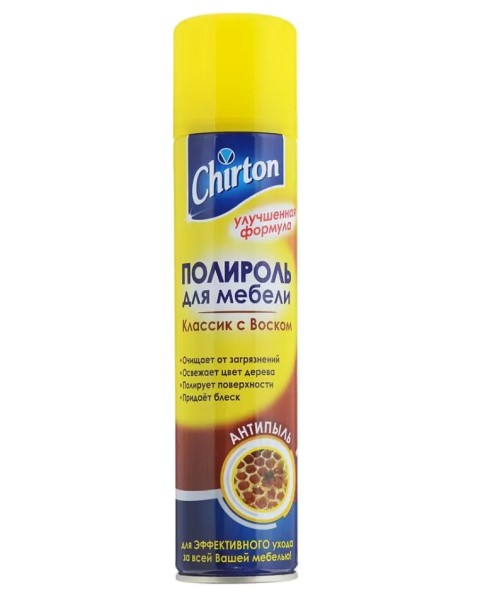 ЧИРТОН Полироль д/меб. Антипыль-Классик 300 мл. *6*24