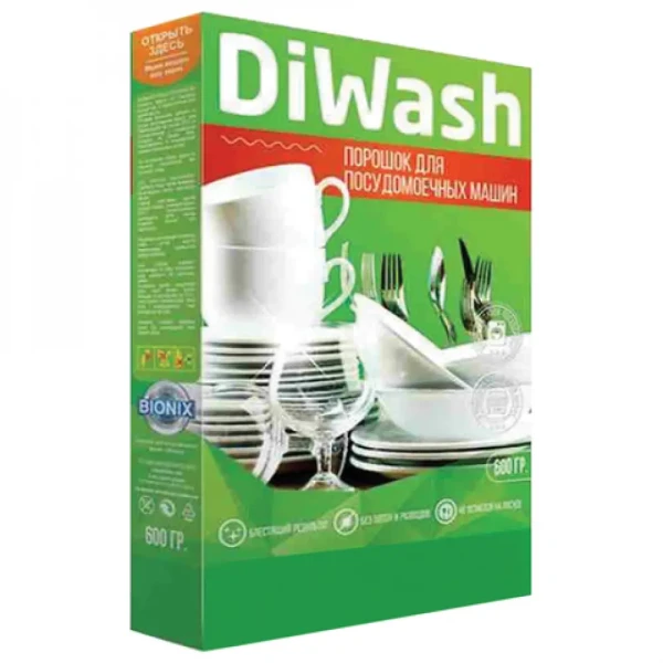 DiWash Порошок для посудомоечных машин 600 гр Bionix